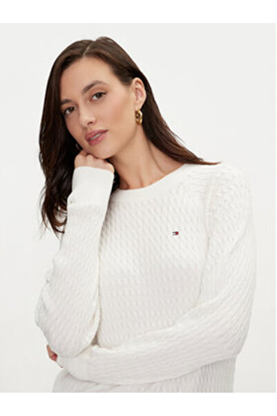 Tommy Hilfiger Pulover de damă WW0WW41142 Alb
