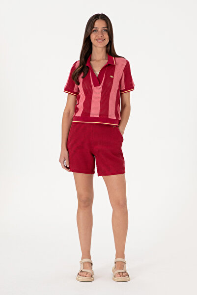 U.S. Polo Assn. Women's Cherry Knitted Shorts 50299894 -Vr223