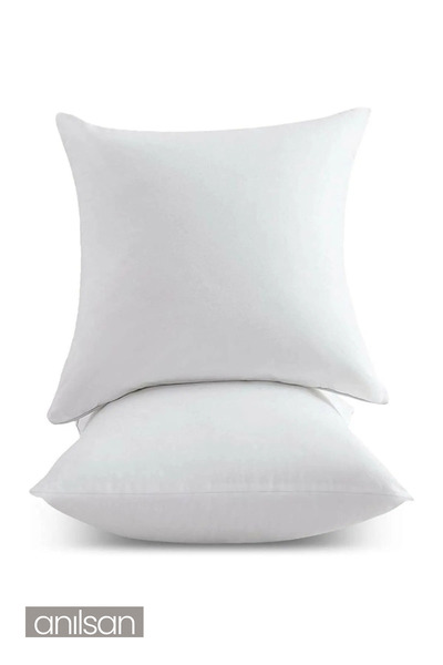 Anılsan 2 bucăți pernă interioară pernă extra plină 350GR pernă pentru scaun balcon accesoriu grădină pernă 45x45