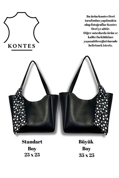 Kontes Women's Scarf Zippered Hand and Shoulder Bag.