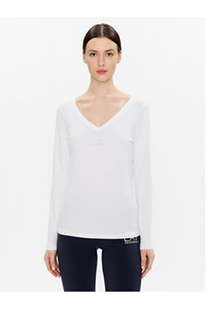 EA7 Emporio Armani Γυναικεία Μπλούζα 8NTT52 TJFKZ Λευκό