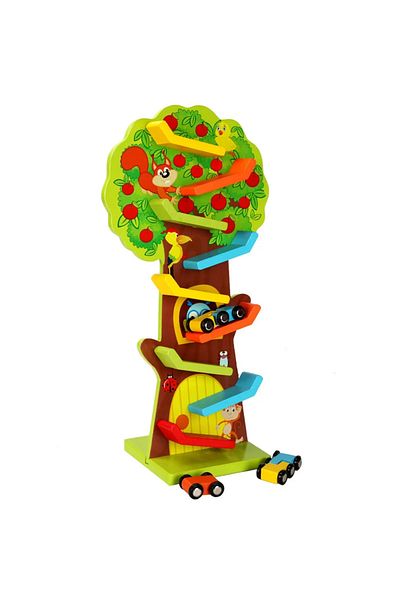 OEM Wooden toy, 9-story Rally Track, Montessori