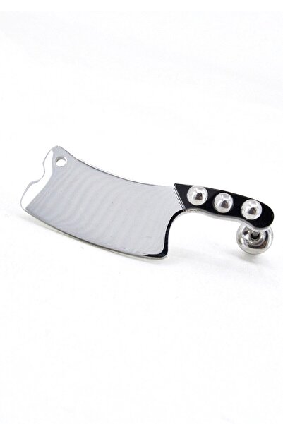 Takı Dükkanı Stainless Steel Large Size Row Earrings (1 Piece) Mse12