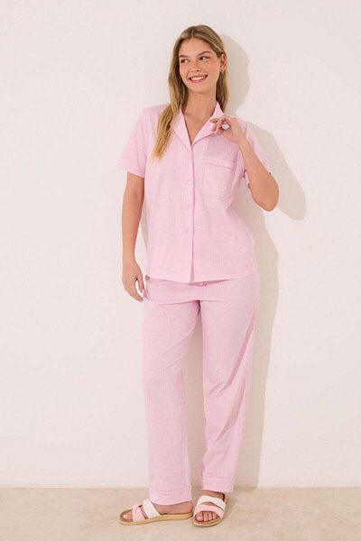 Women'secret Pink cotton classic pyjamas