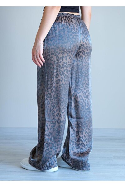 snc Parlak Bol Paça Pantolon Kahve