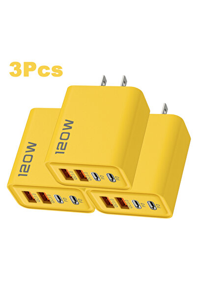 Choice 3 قطع شاحن الولايات المتحدة 4 منافذ USB C PD شحن سريع 3.0 نوع C USB شو...