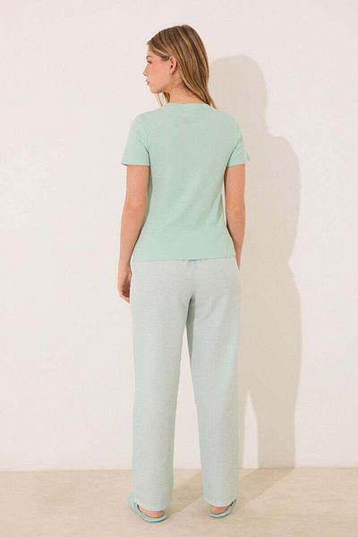 Women'secret Green cotton short sleeve sleeved pyjamas
