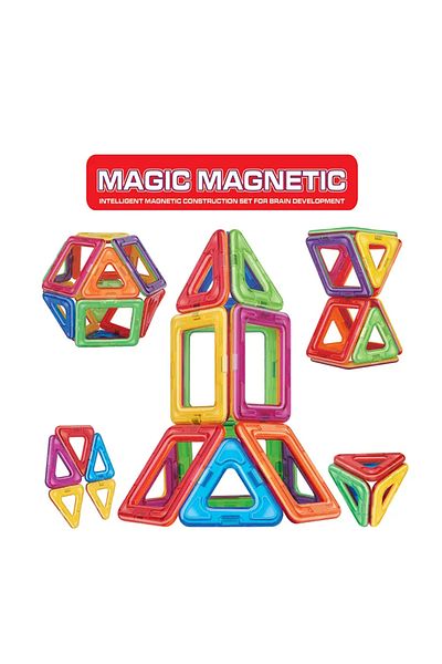 OEM Magnetic building set, geometric shapes, 36 pieces
