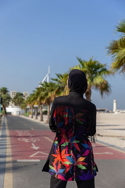 ALFASA Tasseled Hijab Swimsuit