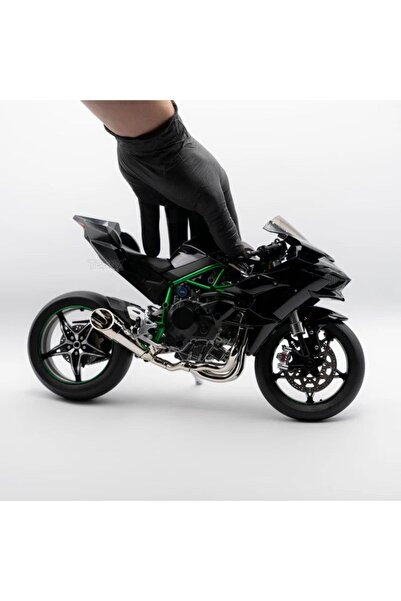 Genel Markalar 1:6 KAWASAKİ H2R IŞIKLI SESLİ EGZOS DUMANLI MOTOR MAKET