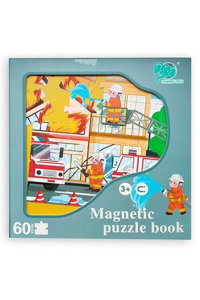 OEM Magnetic puzzle game, Fearless Firefighters, 60 pieces
