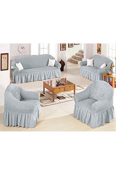 l'elefante King Queen 7 Seater Sofa Cover - Grey