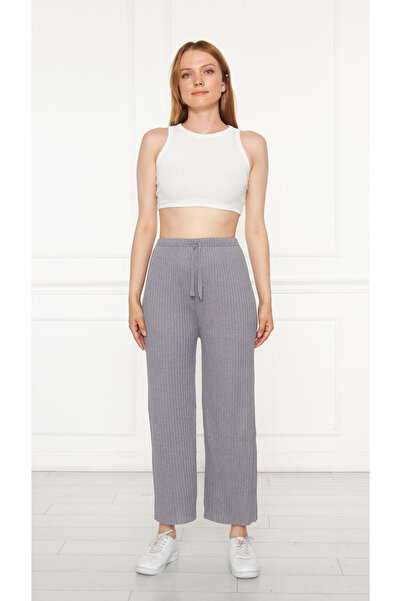 Asel Women's Ribbed Comfortable Pants & Sweatpants, Casual Comfortable Home Wear Pajamas