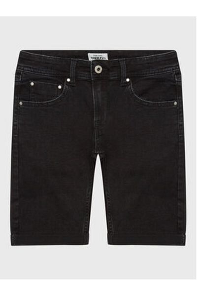 Pepe Jeans Pantaloni scurți din denim pentru băieți PB800692XR0 Negri
