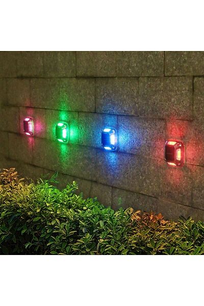 eyemazing Led Solar Garden Lamp, 8 Leds, Wall/ground Mount, Emazing, Ip65, 9x9cm, Abs Pc, 1.2v, Multicolor