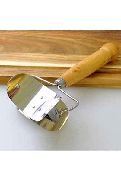 zola Μαχαίρι ζύμης, ανοξείδωτο ατσάλι, ξύλινη λαβή, εύχρηστο, 18x7,5 εκ.