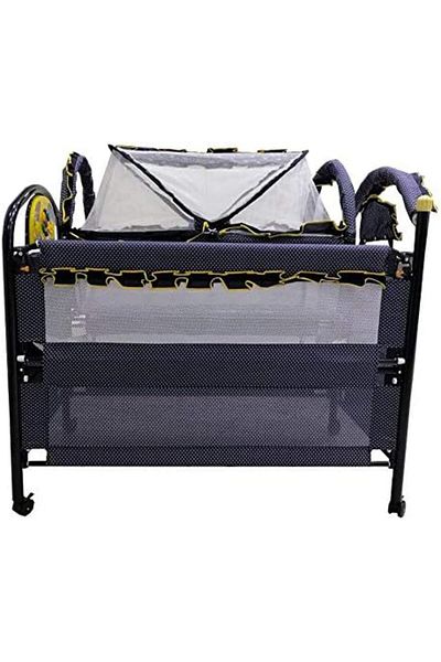 l'elefante 2-in-1 Baby Crib by Amla Baby - Navy
