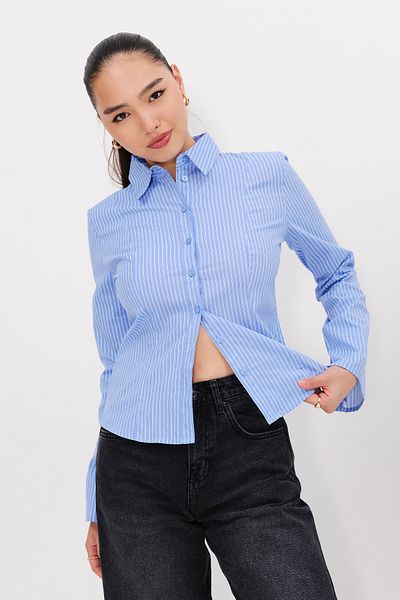 Addax Buttoned Striped Shirt G16810-Z12