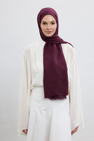 Qef Plum Modal Shawl
