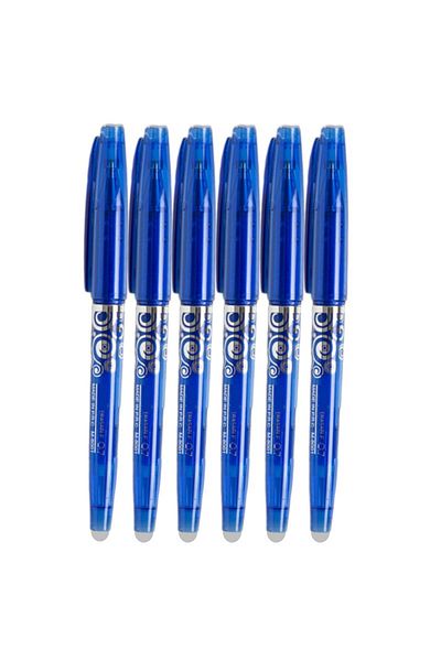 Ropet Set Pix cu Radiera 0,7mm, Roller, 6 bucati, albastru