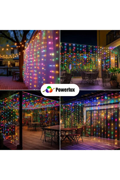 POWERLUX Perde led 3X3mt RGB