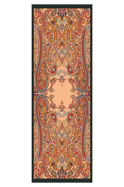Qef Summer Deluxe Shawl Jade Cinnamon