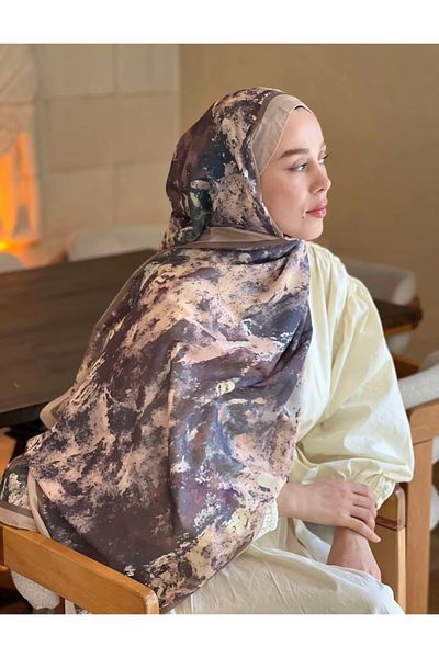 dilara kavasoğlu butik Color Blocked Lina Shawl