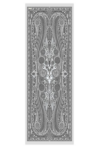 Qef   Deluxe Summer Shawl - Gray Noa Model