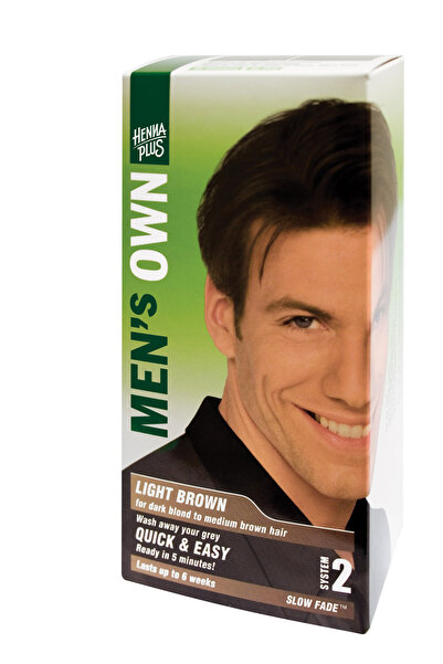 Hennaplus Vopsea de par Hennaplus pentru barbati Light Brown, 80 ml