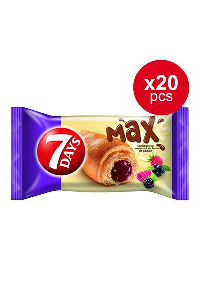 7DAYS 7 Days Max Berry Croissant 85 G X20pcs