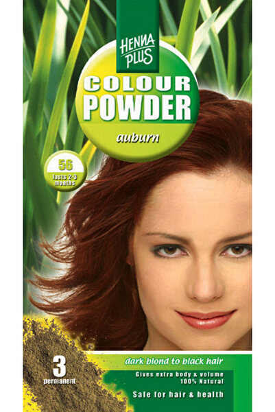 Hennaplus Pudra Hennaplus pentru vopsirea parului Auburn 56, 100 g