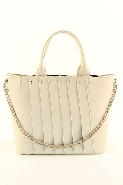 HNB Women's Cream Medium Size Shoulder Bag