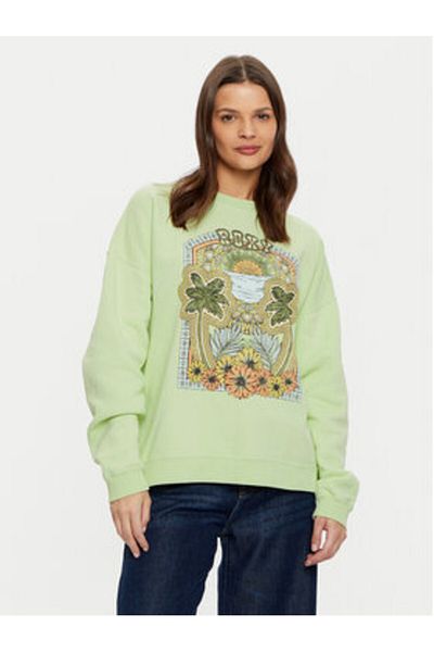 Roxy Women's Sweatshirt ERJFT04864-GCS0 Green