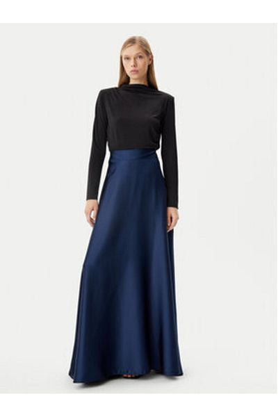 RINASCIMENTO Fustă maxi pentru femei CFC0122686003 bleumarin