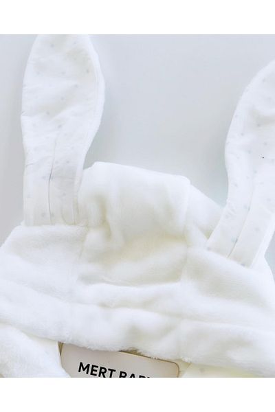 Mert Baby Welsoft Rabbit Jumpsuit Blue Polka Dot