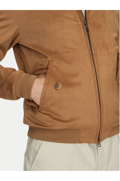 Geox Men's Faux Leather Jacket M5520P-T3196 Beige