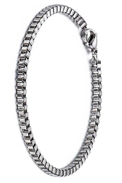 Takı Dükkanı Cube Model Sports Men's Steel Bracelet Imprint Chain eck21b