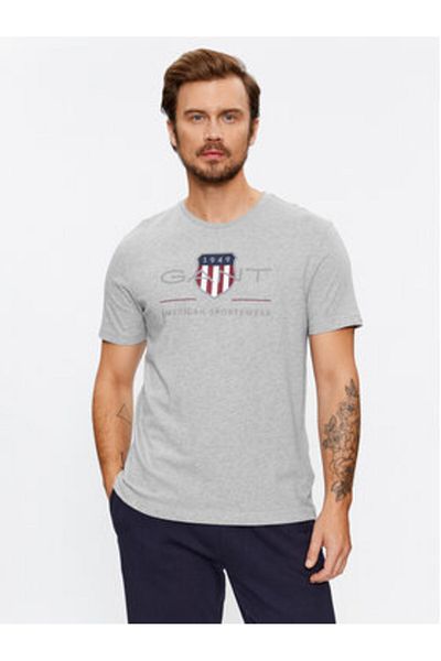Gant Men's T-Shirt 2003199 Gray