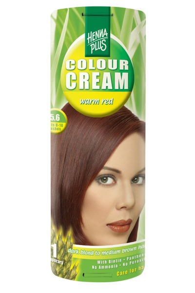 Hennaplus Crema Coloranta Hennaplus Warm Red 5.6, 60 ml