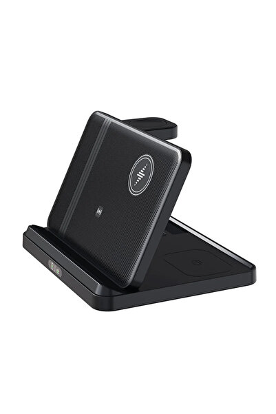 Vikefon Black 3 in 1 Wireless Charger Stand For Z Fold Zflip5 S24 S23 Ultra W...
