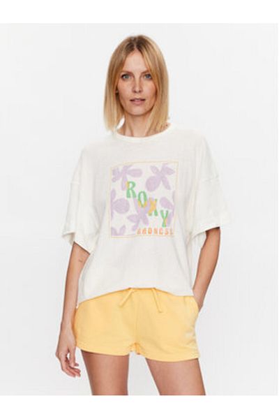 Roxy Women's T-Shirt ERJZT05469 Ecru