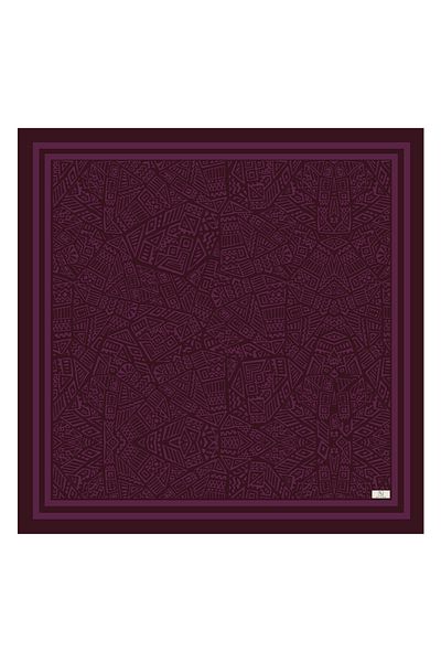 Qef Twill Silk Scarf, Tina Plum