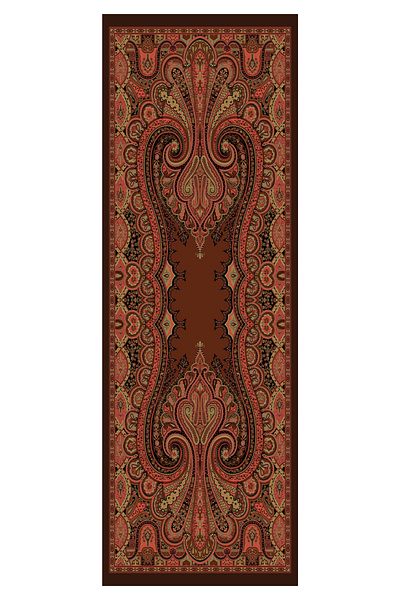 Qef Deluxe Summer Shawl Alice Burgundy