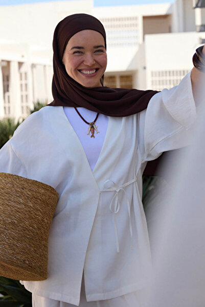 Qef Comfort Luxe Shawl Bitter Brown