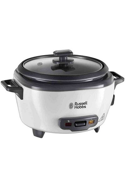 RUSSELL HOBBS Russell Hobbs 27030-56 Rice Steamer 300W 0.8L Automatic Keep Warm White Black