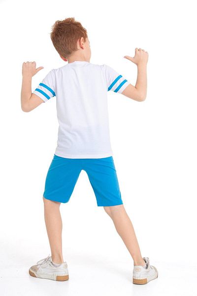 CiciTime Çocuk Modası Boy's Capri Casual Set with Summer Shorts