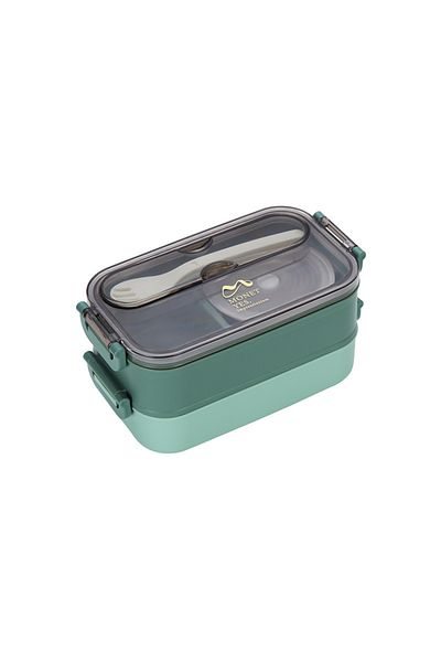 Vagonlife Stainless Steel Double-layer Lunch Box Soup Bowl for Adults, 1500 ml Food Storage Container Bento