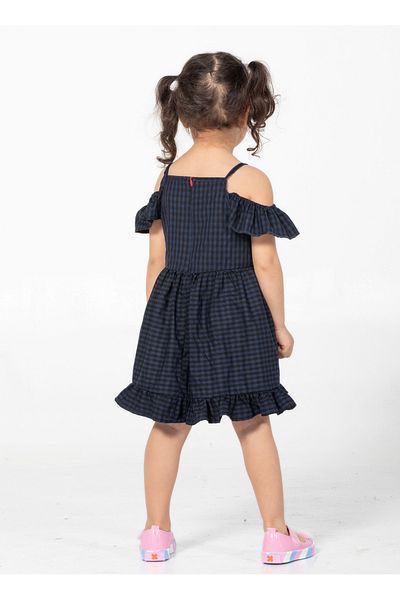 Casabony Laci Plaid Ruffled Girl's Dress