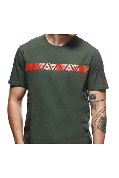 Dainese STRIPES HAKİ MOTOSİKLET MOTORCU TSHIRT