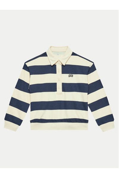 GAP Girl Sweatshirt 870969 Beige, Navy Blue